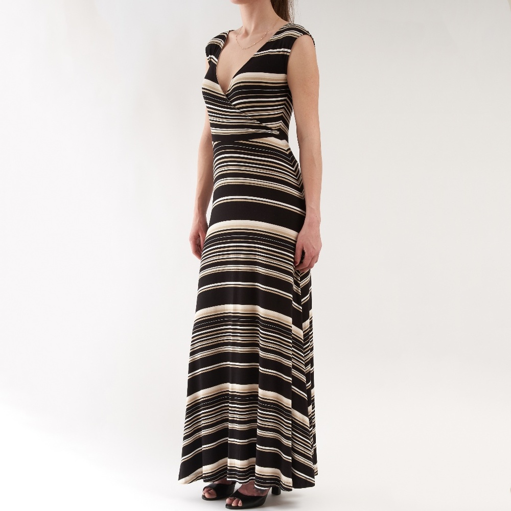 Talbots Striped Maxi dress XS